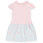 Girls Pink & Grey Mouse Dress, 1, hi-res